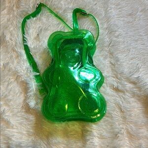 Green Gummy Bear Shaped Crossbody Bag